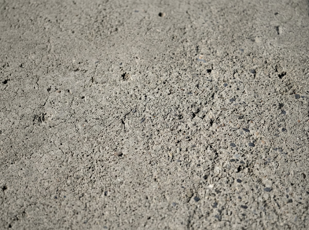 Medium gray stained concrete driveway sample showing a neutral, versatile finish